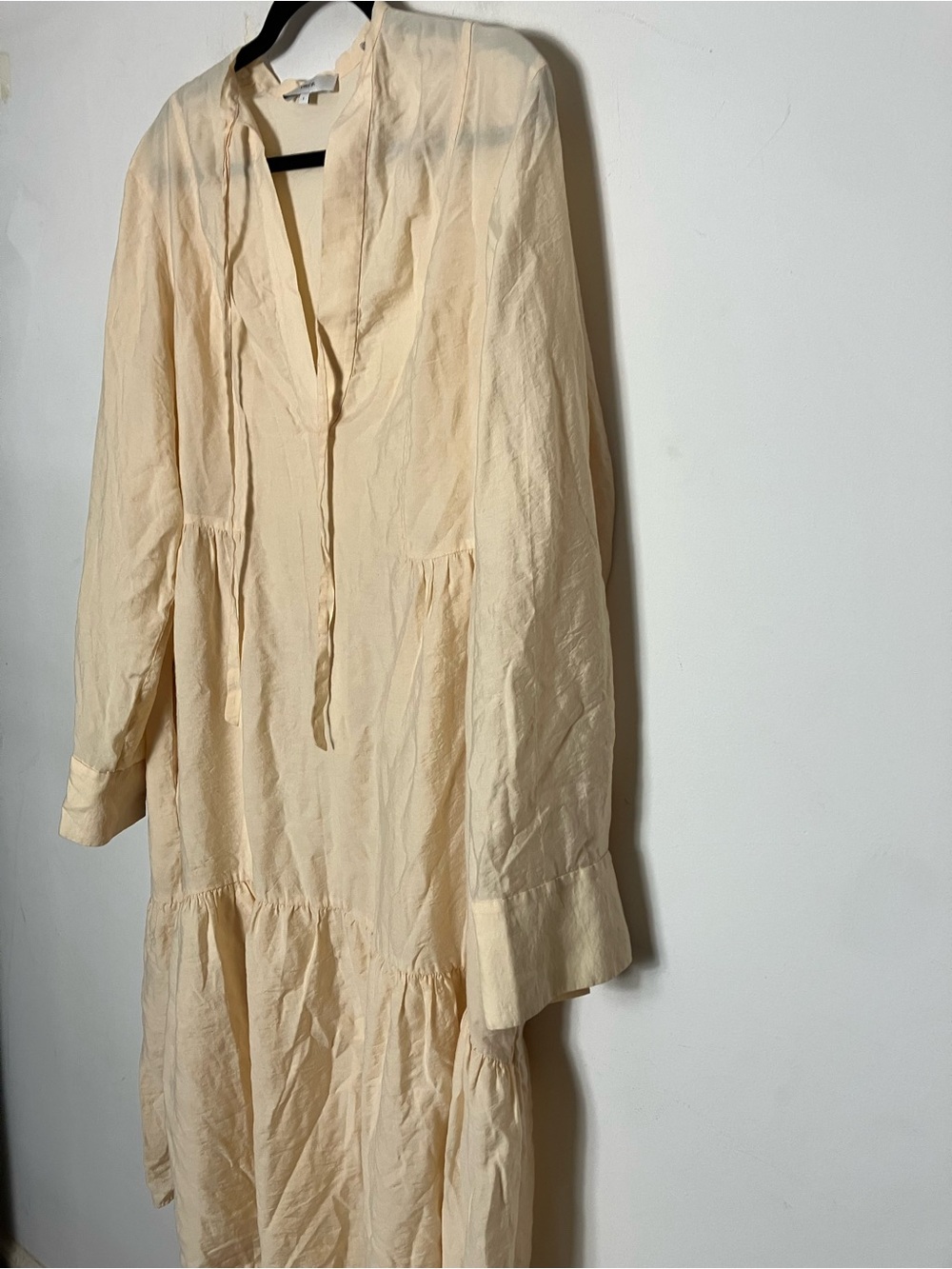Vince dropped waist midi dress peasant dress‎ minimalist large - Picture 6 of 12
